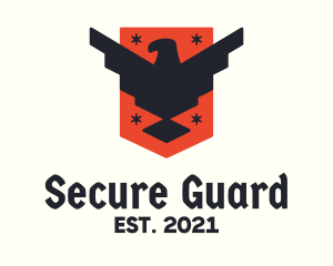 Bird - Patriotic Eagle Shield Tactical logo design
