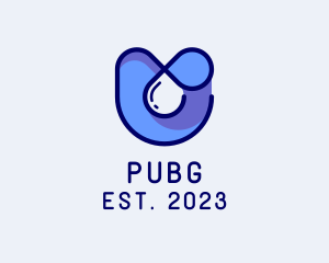 Liquid - Blue Water Letter U logo design