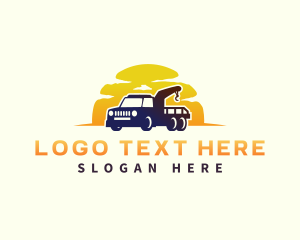 Sunset - Tow Truck Sunset logo design