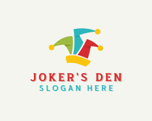 Joker - Jester Clown Hat logo design