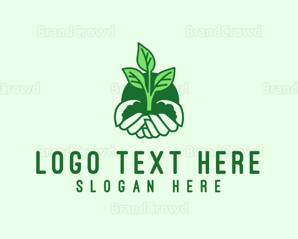 Gardener Hand Plant Logo