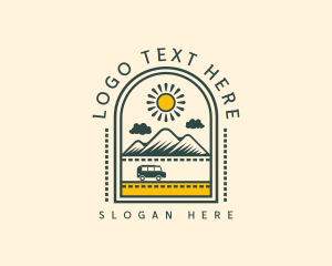 Tourist - Road Trip Mountain logo design
