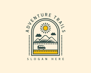 Road Trip Mountain logo design