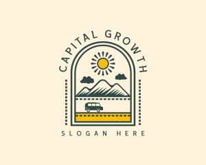 Nature Trail - Road Trip Mountain logo design