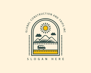 Road Trip Mountain logo design