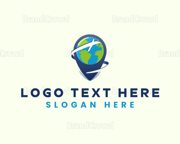 Airplane Cargo Location Logo