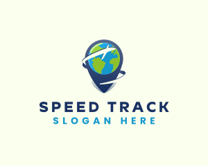 Track - Airplane Cargo Location logo design