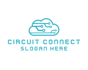 Circuit - Cyber Tech Cloud Circuit logo design