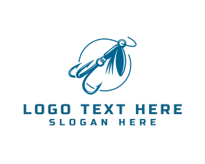 Marine - Fishing Hook Supply logo design