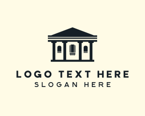 Architectural - Greek Temple Building logo design