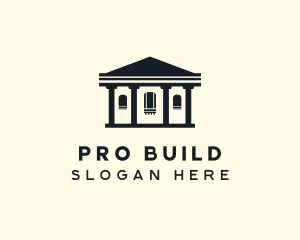 Greek Temple Building  logo design