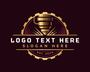 Industrial Tool - Laser Cutting Fabrication logo design