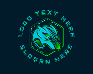 Droid - Robot Tech Gaming logo design