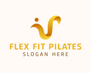 Pilates - Feminine Dance Movement logo design