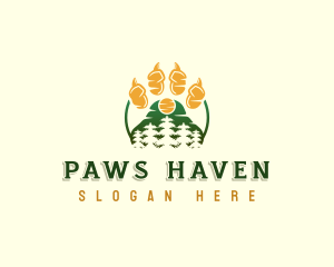 Mountain Claw Pine Tree logo design