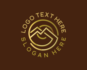 Outdoor - Luxury Mountain Spiral logo design
