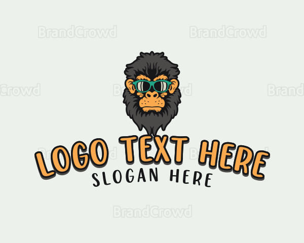 Hipster Gaming Gorilla Logo