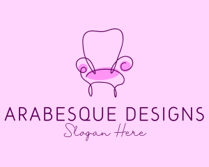 Purple Furniture Shop logo design