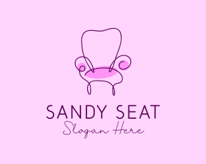 Purple Furniture Shop logo design