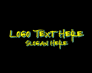 Pubg - Scribble Cyber Wordmark logo design