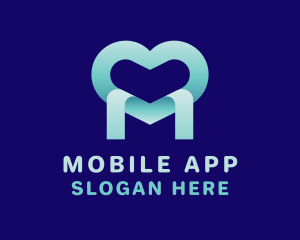 Dating App - Gradient Heart Foundation logo design