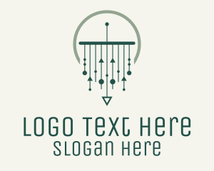 Decorating - Green Modern Macrame logo design