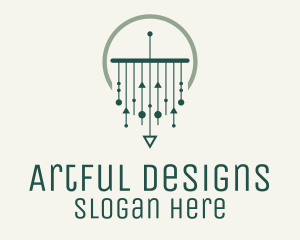 Green Modern Macrame logo design