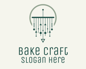 Green Modern Macrame logo design