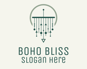 Green Modern Macrame logo design