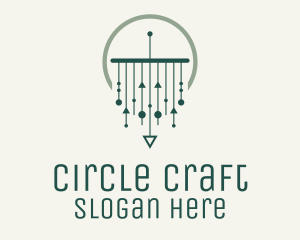 Green Modern Macrame logo design