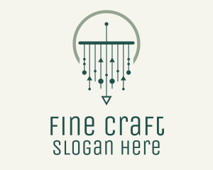 Green Modern Macrame logo design