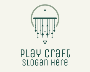 Green Modern Macrame logo design