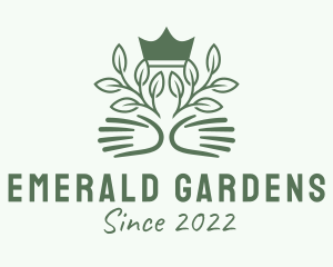 Royal Crown Gardening  logo design