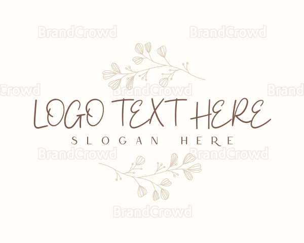 Minimalist Organic Floral Logo