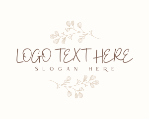 Eco - Minimalist Organic Floral logo design