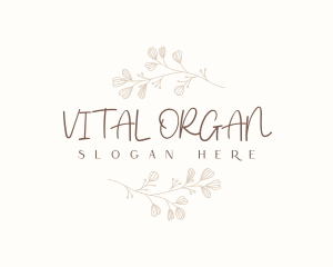 Minimalist Organic Floral logo design