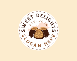 Bourbon Ball Dessert Kentucky logo design