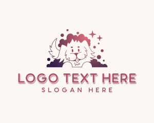 Red Puppy - Puppy Dog Grooming logo design