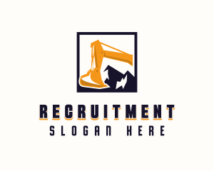 Heavy Equipment - Contractor Mountain Excavator logo design