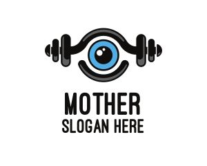 Lens - Fitness Workout Gym Video logo design