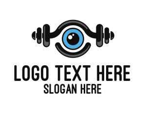 View - Fitness Workout Gym Video logo design