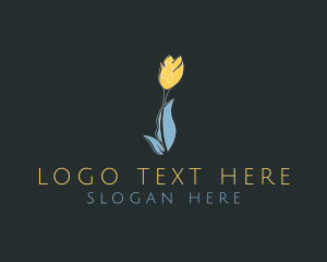 Yellow - Tulip Flower Wellness logo design