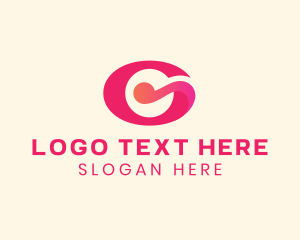 Calligraphy - Pink Fancy Letter G logo design