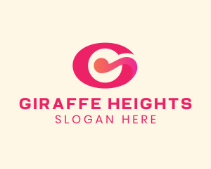 Pink Fancy Letter G logo design