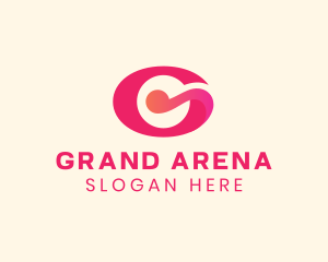 Pink Fancy Letter G logo design