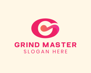 Pink Fancy Letter G logo design