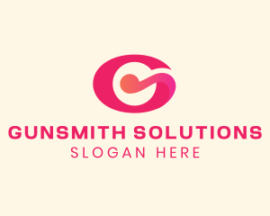 Pink Fancy Letter G logo design