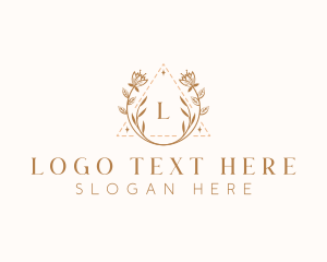 Esthetician - Elegant Floral Boutique logo design
