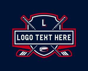 Goal Net - Hockey Sports Team logo design