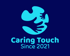 Caregiving - Helping Hands Charity logo design